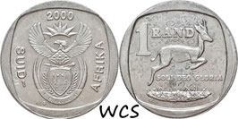 South Africa 1 Rand 2000 KM#227 UNC