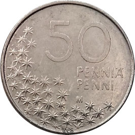 Finland 50 Penniä 1990-2001 KM#66