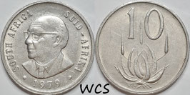 South Africa 10 Cents 1979 (President Diederichs) KM#101