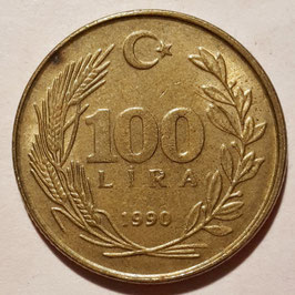 Turkey 100 Lira 1988-1996 KM#988