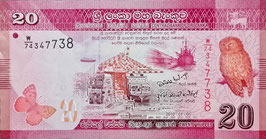 Sri Lanka 20 Rupees 01.01.2010 P.123a UNC