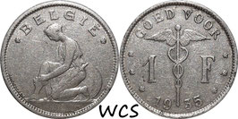 Belgium 1 Franc 1922-1935 BELGIE KM#90