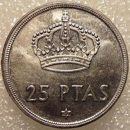 Spain 25 Pesetas 1975 KM#808