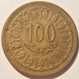 Tunisia 100 Millimes 1960-2013 KM#309