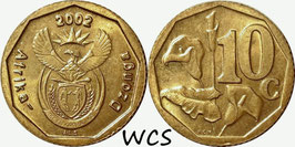 South Africa 10 Cents 2000-2011