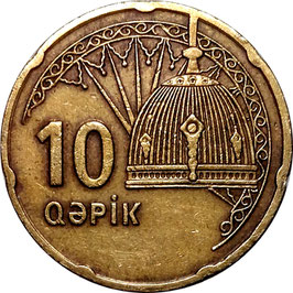 Azerbaijan 10 Qapik 2006 KM#42 VF