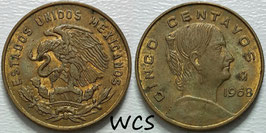 Mexico 5 Centavos 1954-1969 KM#426