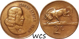 South Africa 2 Cents 1965-1969 (SOUTH AFRICA) KM#66.1