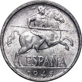 Spain 10 Centimos 1940-1953 KM#766