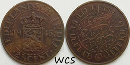 Netherlands East Indies 2½ Cent 1945 P KM#316 VF