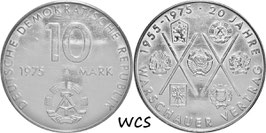 GDR 10 Mark 1975 KM#58 - Warsaw Pact