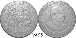 Kenya 1 Shilling 1978-1989 KM#20