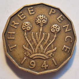 Great Britain 3 Pence 1937-1948 KM#849