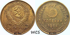 Soviet Union 3 Kopeks 1946-1957 Y#114