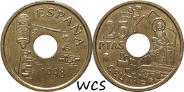 Spain 25 Pesetas 1998 (Ceuta) KM#990