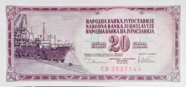 Yugoslavia 20 Dinara 12.08.1978 P.88a UNC