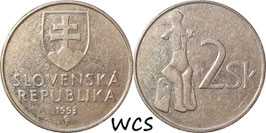 Slovakia 2 Koruny 1993-2008 KM#13