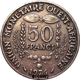 West African States 50 Francs 1972-2014 F.A.O. KM#6