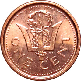 Barbados 1 Cent 2007-2012 KM#10b