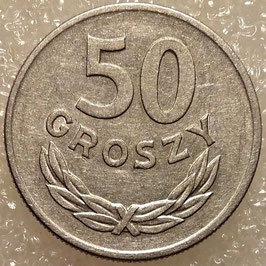 Poland 50 Groszy 1968 MW Y#48.1 VF