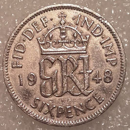 Great Britain 6 Pence 1947-1948 KM#862