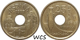 Spain 25 Pesetas 1997 (Melilla) KM#983
