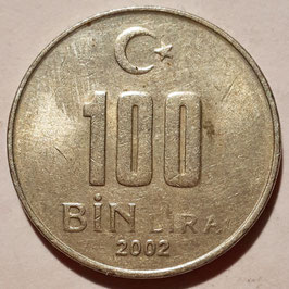Turkey 100.000 Lira 2001-2004 KM#1106