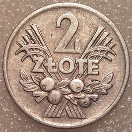 Poland 2 Zlote 1958-1974 Y#46