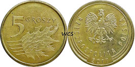 Poland 5 Groszy 2013-2021 Y#925