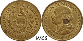 Guatemala 1 Centavo 1970 KM# 265 VF
