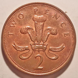 Great Britain 2 Pence 1992-1997 KM#936a