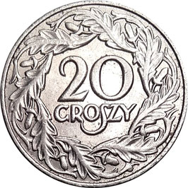 Poland 20 Groszy 1923 W Y#13