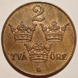 Sweden 2 Öre 1909-1950 KM#778