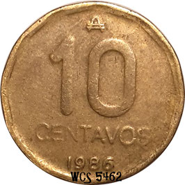 Argentina 10 Centavos 1985-1988 KM#98