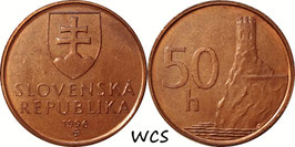 Slovakia 50 Halierov 1996-2008 KM#35