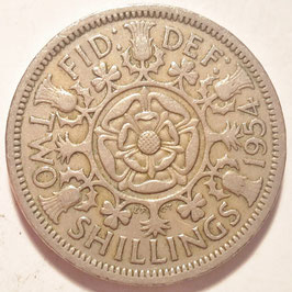 Great Britain 2 Shillings (Florin) 1954-1970 KM#906