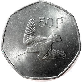 Ireland 50 Pence 1971 KM#24 UNC-