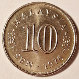 Malaysia 10 Sen 1967-1988 KM#3