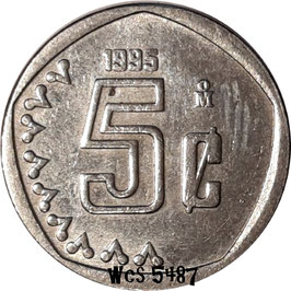 Mexico 5 Centavos 1992-2002 KM#546
