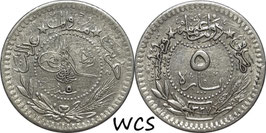 Ottoman Empire 5 Para AH1327/5 (1912) KM#759 VF