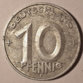 GDR 10 Pfennig 1952-1953 KM#7