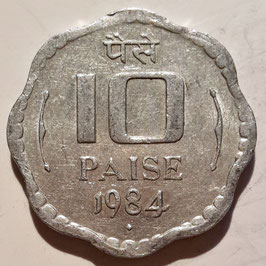 India 10 Paise 1983-1993 KM#39