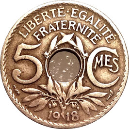 France 5 Centimes 1914-1920 KM#865a