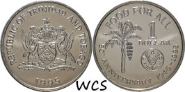 Trinidad and Tobago 1 Dollar 1995 KM#61 UNC - 50th Anniversary of F.A.O.