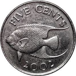 Bermuda 5 Cents 1999-2009 KM#108