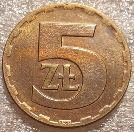 Poland 5 Zlotych 1975-1985 Y#81.1