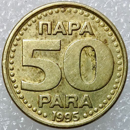 Yugoslavia 50 Para 1995 KM#163a VF-