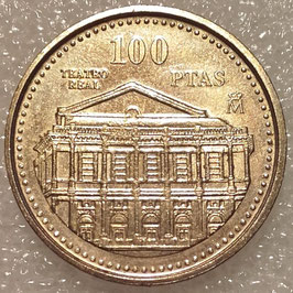 Spain 100 Pesetas 1997 - Teatro Real KM#984 XF