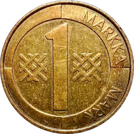 Finland 1 Markka 1993-2001 KM#76