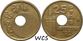 Spain 25 Pesetas 1992 (Torre del Oro) KM#905